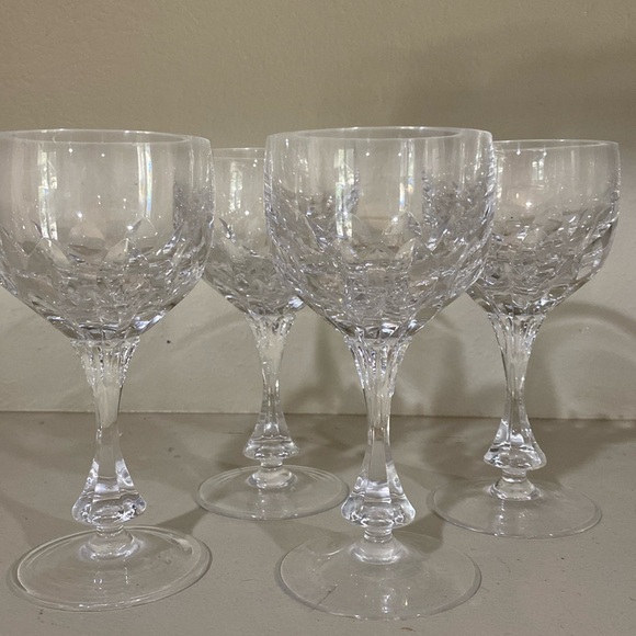 Set of 4, Gotham Crystal Goblets - Picture 1 of 6